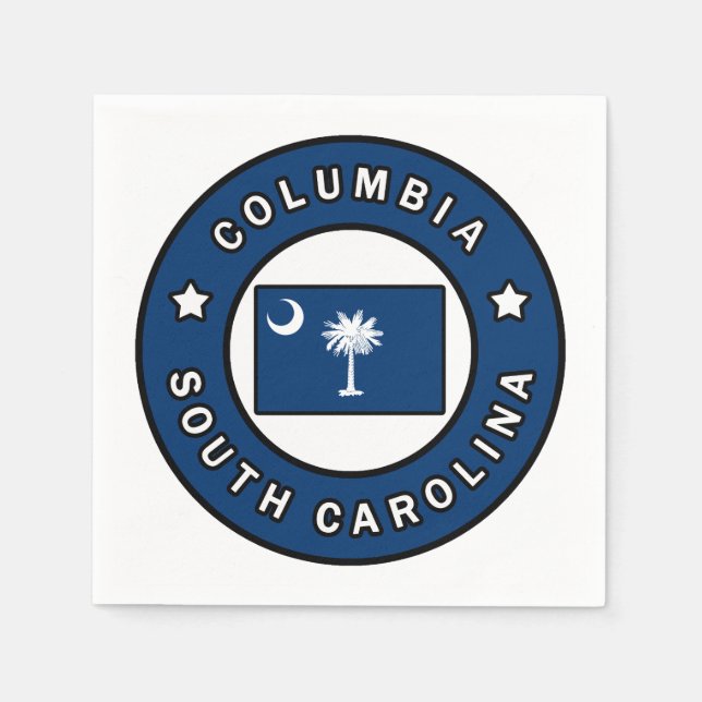 Columbia South Carolina Napkins (Front)