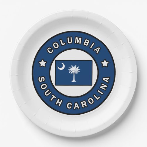 Columbia South Carolina Paper Plates