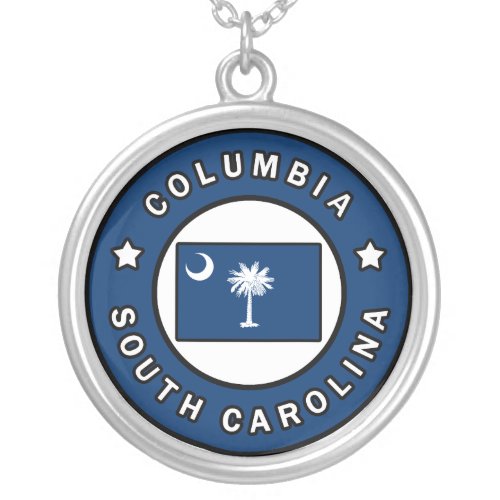 Columbia South Carolina Silver Plated Necklace