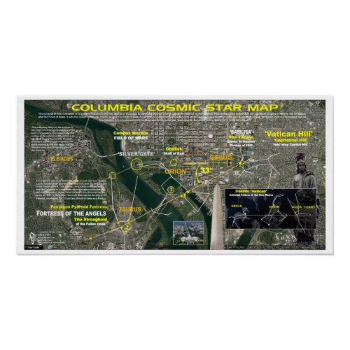 Columbia Star Map Poster