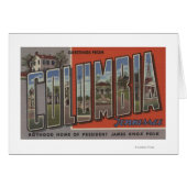 Columbia, Tennessee - Large Letter Scenes (Front Horizontal)
