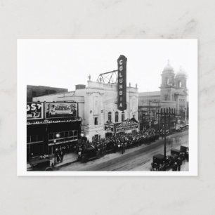 Columbia Theater, Opening Night Holiday Postcard