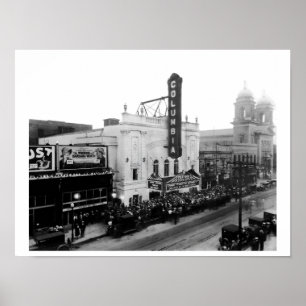 Columbia Theater, Opening Night (Matte Print) Poster