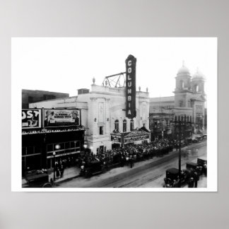 Columbia Theater, Opening Night (Matte Print) Poster