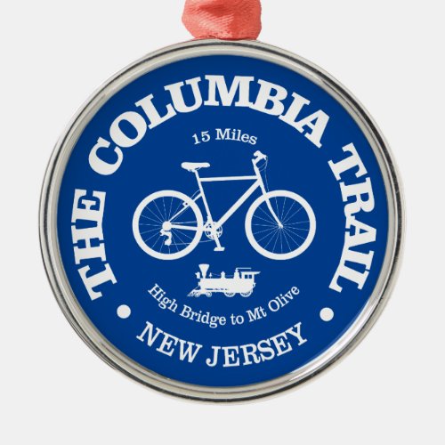 Columbia Trail cycling Metal Ornament