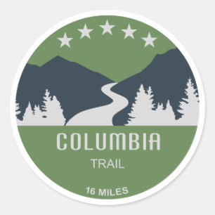 Columbia Trail New Jersey Classic Round Sticker