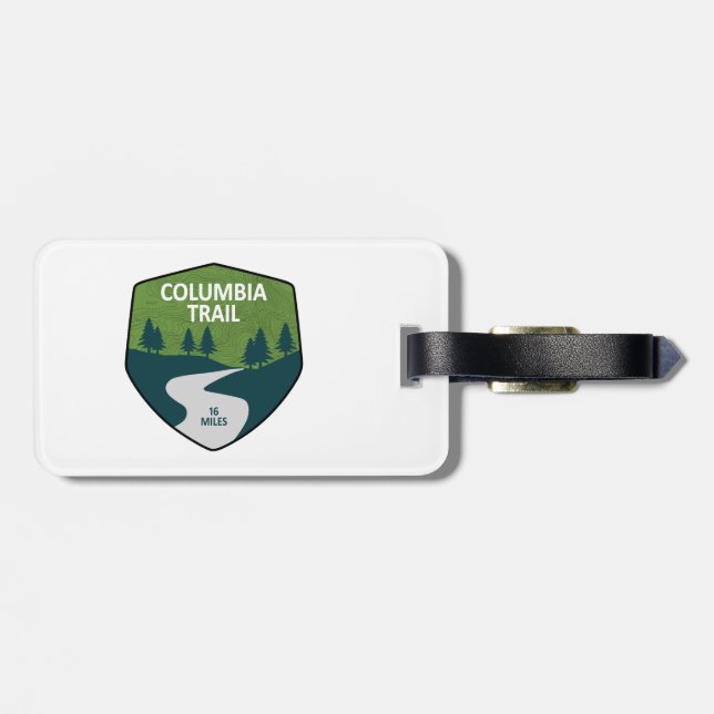 Columbia Trail New Jersey Luggage Tag (Back Horizontal)