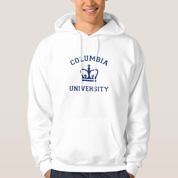 Shop College Wear Columbia University Mens Hoodie Sweatshirt-White 