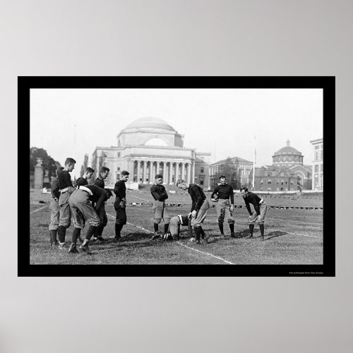 Columbia University Varsity Football Team 1916 Poster