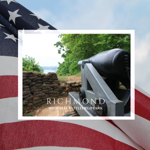 Columbiad Cannon Drewrys Bluff Richmond VA Postcard