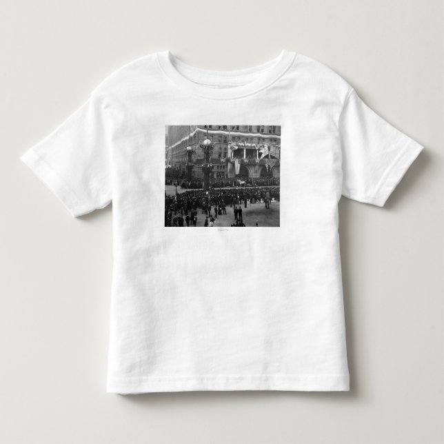 Columbian Parade Forming on Lake Front Chicago Toddler T-shirt (Front)