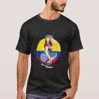 Columbiana Columbia Flag Latina Columbian Pride Ta T-Shirt
