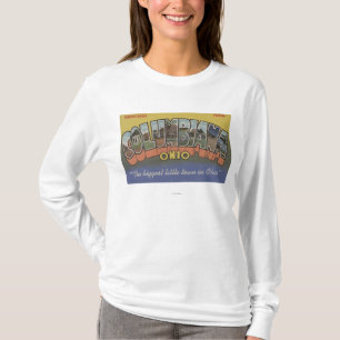 Columbiana, Ohio - Large Letter Scenes T-Shirt