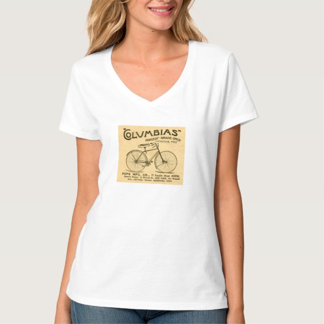 Columbias Bicycles Vintage Advert Tee Shirt (Front)