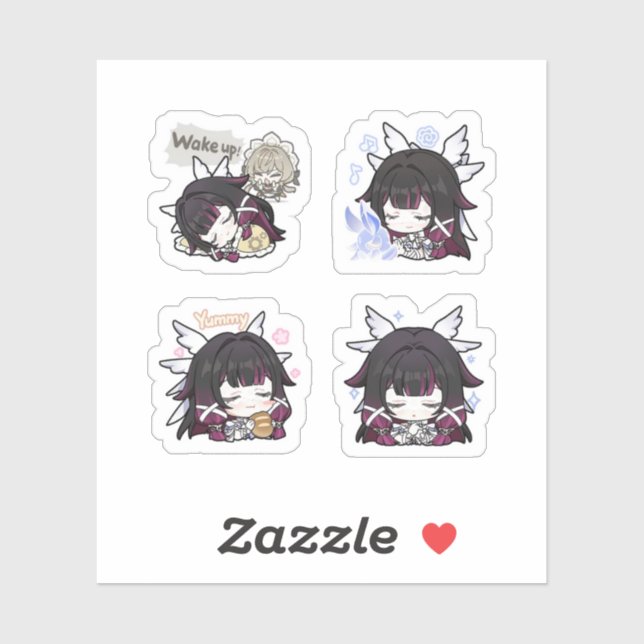 Columbina Genshin Impact 4 Pack Sticker Sheet (Sheet)