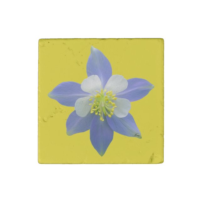Columbine 2 stone magnet (Front)