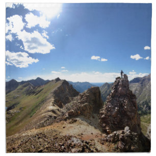 Columbine and Chicago Basin - Weminuche Wilderness Cloth Napkin