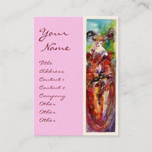 COLUMBINE  Fashion DesignerPerforming Arts Business Card