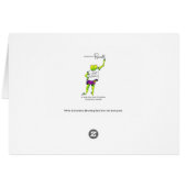 Columbine Flower Shooting Star Psalm 16:9 Cards (Back Horizontal)