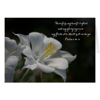 Columbine Flower Shooting Star Psalm 16:9 Cards