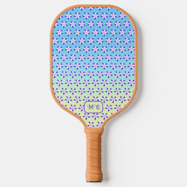 Columbine Flowers Pickleball Paddle (Front)