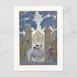 Columbine, illustration for 'Fetes Galantes' by Pa Postcard