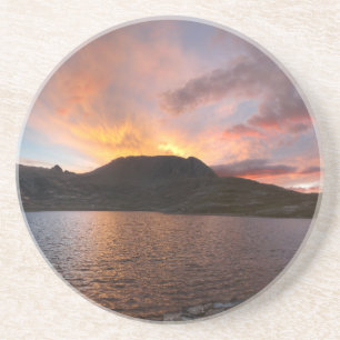 Columbine Lake Sunrise - Weminuche Wilderness Drink Coaster