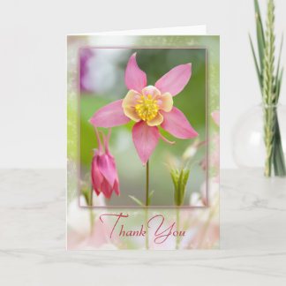 Columbine Thank You Card