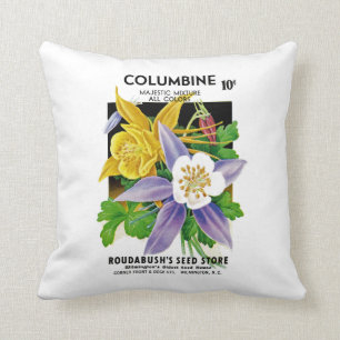 Columbine Throw Pillow