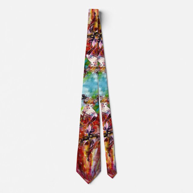 COLUMBINE / VENETIAN MASQUERADE NECK TIE (Front)
