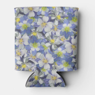 Columbines Seamless Pattern Can Cooler