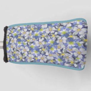 Columbines Seamless Pattern Golf Head Cover