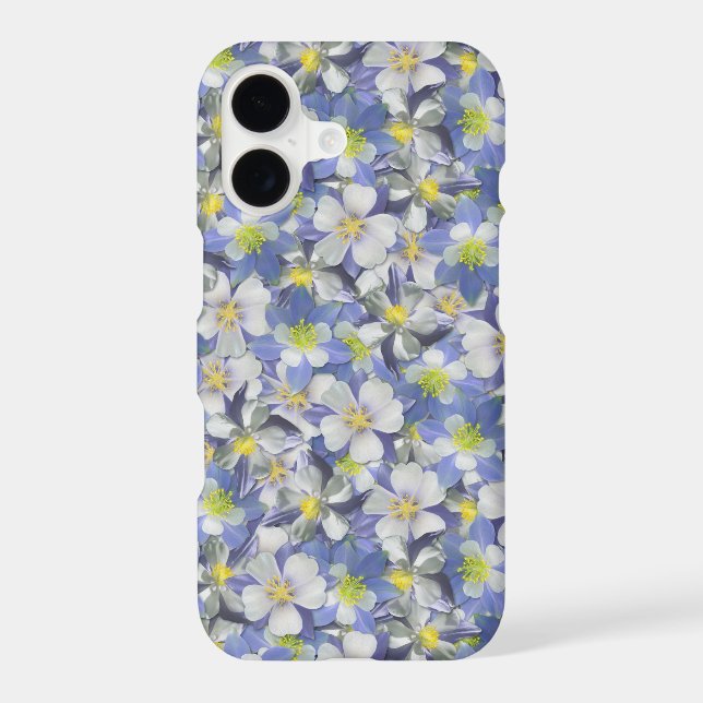 Columbines Seamless Pattern Iphone Case (Back)