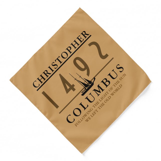 Columbus 1492 bandana (Front)