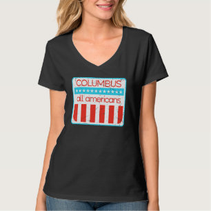 Columbus All Americans Retro 4th Of July 1 T-Shirt