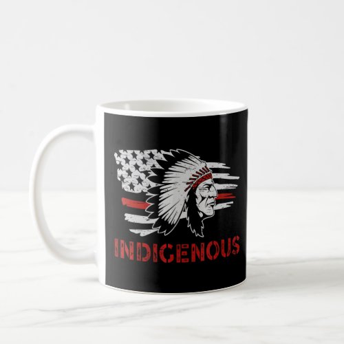 Columbus American Regalia Indigenous American Flag Coffee Mug