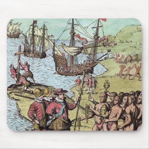 Columbus at Hispaniola Mouse Pad