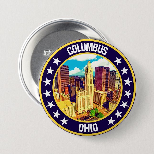 Columbus                                           button (Front & Back)