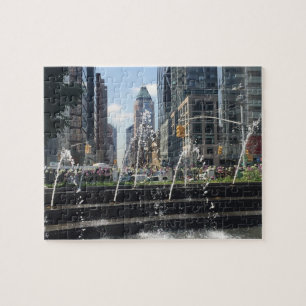 Columbus Circle Architecture New York City NYC Jigsaw Puzzle