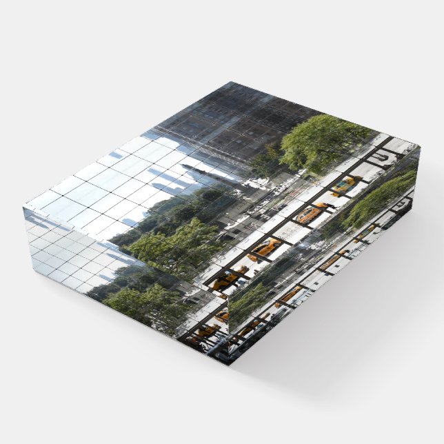 Columbus Circle Upper West Side NYC Taxis Paperweight (Angled)