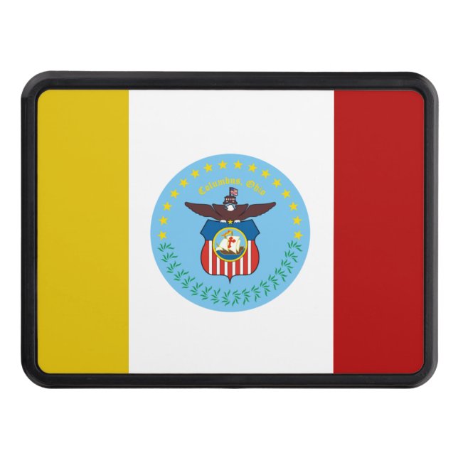 Columbus city flag hitch cover (Front)