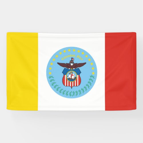 Columbus city flag Ohio USA united states america  Banner