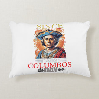 Columbus Day Celebration: Explore, Discover Accent Pillow