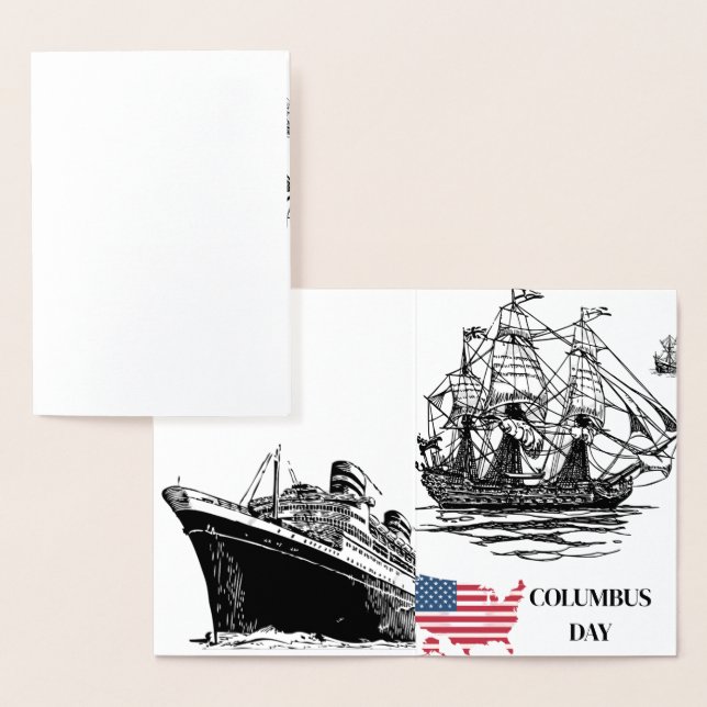 COLUMBUS DAY FOIL CARD (Display)