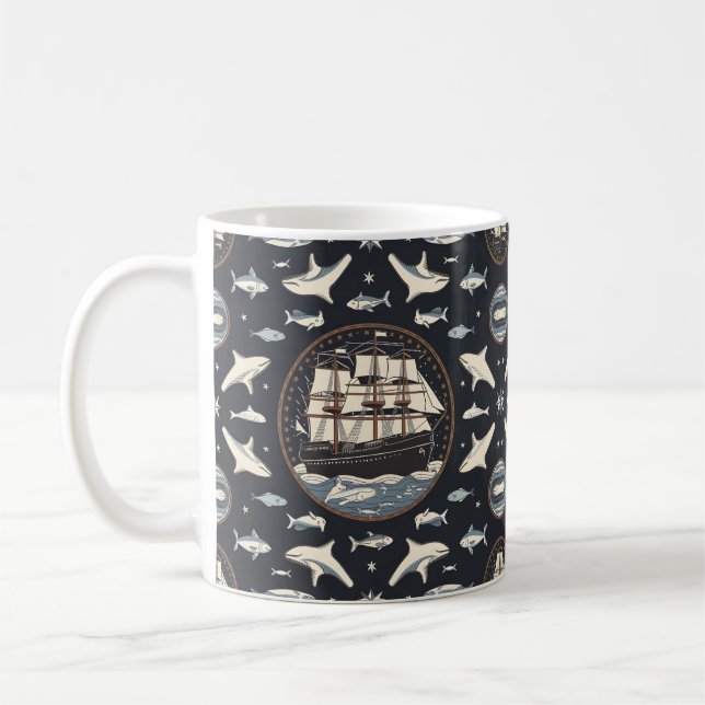 Columbus day gift Idea Coffee Mug (Left)