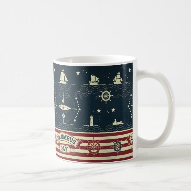 Columbus day gift Idea Coffee Mug (Right)
