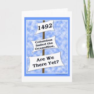 Columbus Day Greeting Card