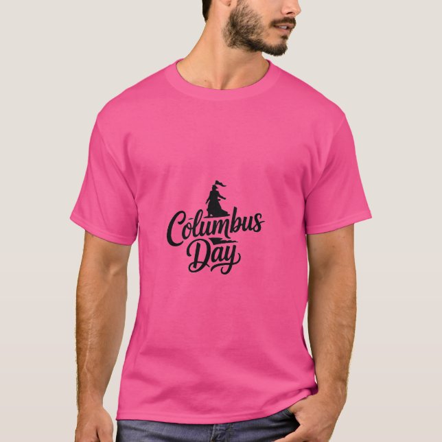 Columbus Day – Historical Tribute T-Shirt Design (Front)