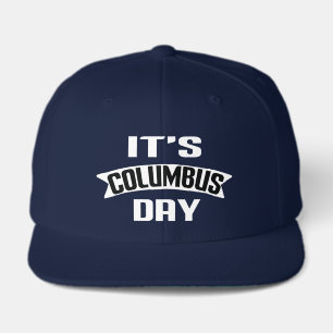 Columbus Day Modern Bold Typography Commemorative Visor