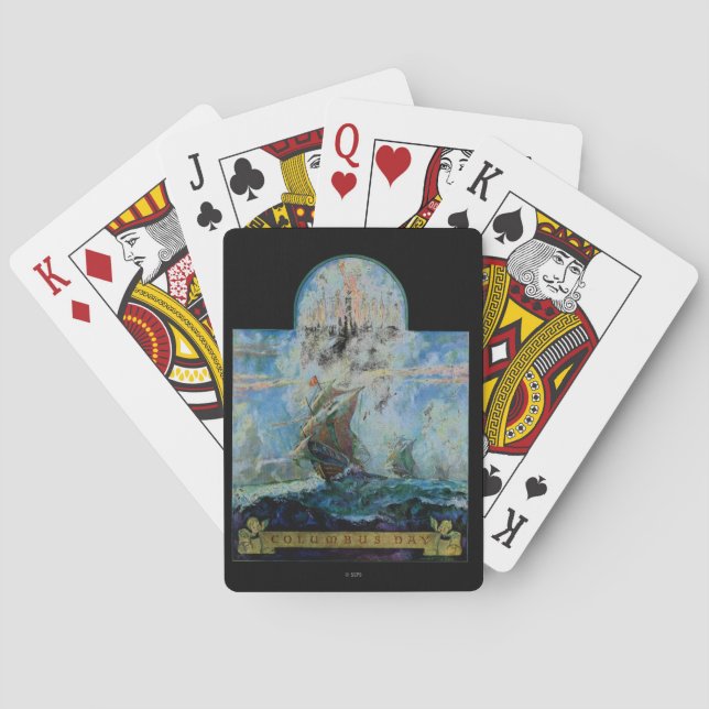 Columbus Day Poker Cards (Back)